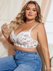 Plus Size Langattomat kukkarintaliivit·Multicolor·95C hinta ja tiedot | Naisten aluspaidat | hobbyhall.fi