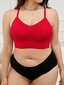 Plus Solid Bra·Red·4XL hinta ja tiedot | Naisten aluspaidat | hobbyhall.fi