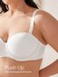 Naisten Wingslove Plus Size Underwire Push Up Olkaimeton Bra·White·80G hinta ja tiedot | Naisten aluspaidat | hobbyhall.fi