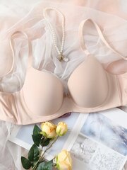 Plus Bow tekojalokivi Yksityiskohta Push Up Bra·Baby Pink·85E hinta ja tiedot | Naisten aluspaidat | hobbyhall.fi