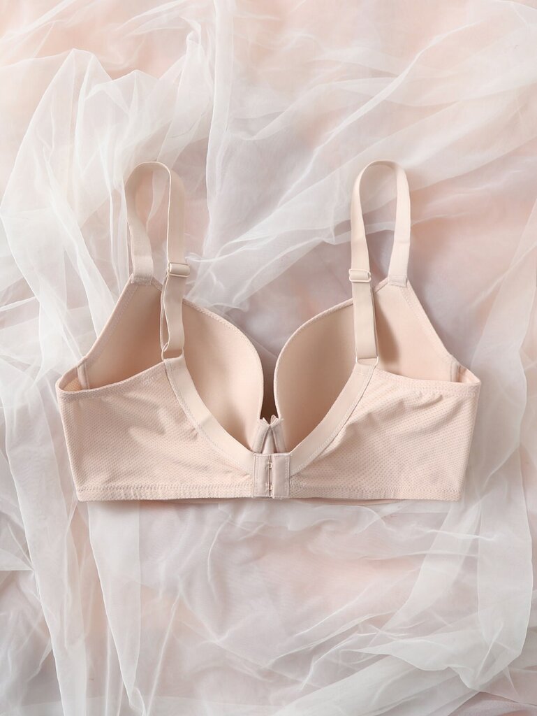 Plus Bow tekojalokivi Yksityiskohta Push Up Bra·Baby Pink·90E hinta ja tiedot | Naisten aluspaidat | hobbyhall.fi