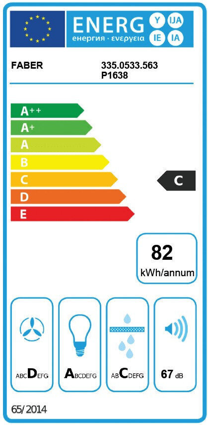 LITHOS EG6 BK LED A45 Faber hinta ja tiedot | Liesituulettimet | hobbyhall.fi