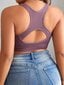 Plus Solid Zip edessä Bra·Mauve Purple·3XL hinta ja tiedot | Naisten aluspaidat | hobbyhall.fi