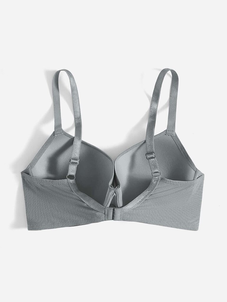 Plus Bow tekojalokivi Yksityiskohta Push Up Bra·Grey·100C hinta ja tiedot | Naisten aluspaidat | hobbyhall.fi