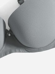 Plus Bow tekojalokivi Yksityiskohta Push Up Bra·Grey·85C hinta ja tiedot | Naisten aluspaidat | hobbyhall.fi