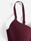 Plus Bow tekojalokivi Yksityiskohta Push Up Bra·Maroon·100D hinta ja tiedot | Naisten aluspaidat | hobbyhall.fi