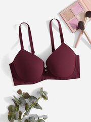 Plus Bow tekojalokivi Yksityiskohta Push Up Bra·Maroon·100E hinta ja tiedot | Rintaliivit | hobbyhall.fi