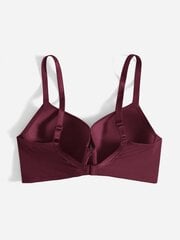 Plus Bow tekojalokivi Yksityiskohta Push Up Bra·Maroon·100E hinta ja tiedot | Rintaliivit | hobbyhall.fi