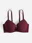 Plus Bow tekojalokivi Yksityiskohta Push Up Bra·Maroon·105D hinta ja tiedot | Naisten aluspaidat | hobbyhall.fi