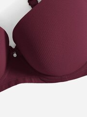 Plus Bow tekojalokivi Yksityiskohta Push Up Bra·Maroon·105D hinta ja tiedot | Naisten aluspaidat | hobbyhall.fi