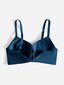 Plus Bow tekojalokivi Yksityiskohta Push Up Bra·Teal Blue·100D hinta ja tiedot | Naisten aluspaidat | hobbyhall.fi