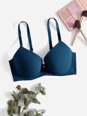 Plus Bow tekojalokivi Yksityiskohta Push Up Bra·Teal Blue·105C hinta ja tiedot | Naisten aluspaidat | hobbyhall.fi