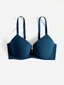 Plus Bow tekojalokivi Yksityiskohta Push Up Bra·Teal Blue·95E hinta ja tiedot | Naisten aluspaidat | hobbyhall.fi