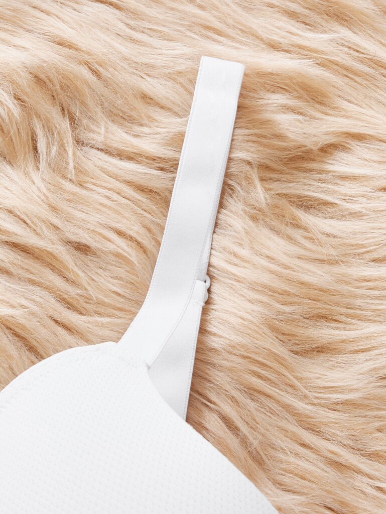 Plus Bow tekojalokivi Yksityiskohta Push Up Bra·White·105C hinta ja tiedot | Naisten aluspaidat | hobbyhall.fi