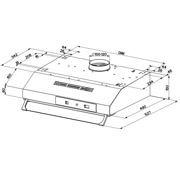 741 BASE W A50 FB EXP Faber hinta ja tiedot | Liesituulettimet | hobbyhall.fi