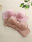 Plus 2kpl Underwire Push Up -rintaliivit 1 parilla läpinäkyvällä olkahihnalla · Monivärinen · 105D hinta ja tiedot | Naisten aluspaidat | hobbyhall.fi