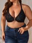 Naisten Plus Size -rintaliivit, joissa aluslangallinen·musta·95F hinta ja tiedot | Naisten aluspaidat | hobbyhall.fi