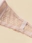 Plus Contrast Lace Scallop Trim Bra·Dusty Pink·100C hinta ja tiedot | Naisten aluspaidat | hobbyhall.fi