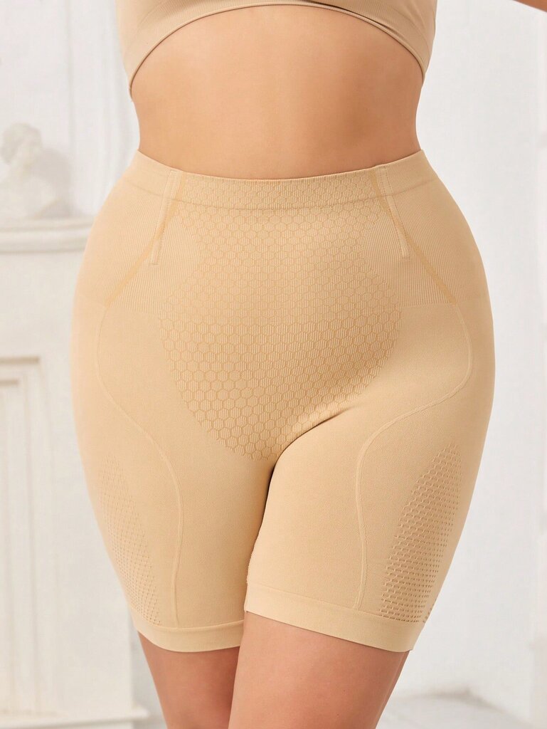 Plus korkeavyötäröiset Shapewear shortsit·Aprikoosi·1XL hinta ja tiedot | Naisten aluspaidat | hobbyhall.fi