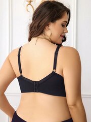 Plus Size Solid Underwire High Support Underwire Simple Bra·Black·100C hinta ja tiedot | Naisten aluspaidat | hobbyhall.fi