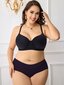 Plus Size Solid Underwire High Support Underwire Simple Bra·Black·105D hinta ja tiedot | Naisten aluspaidat | hobbyhall.fi