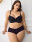 Plus Size Solid Underwire High Support Underwire Simple Bra·Black·105D hinta ja tiedot | Naisten aluspaidat | hobbyhall.fi