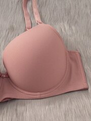 Plus Size Solid Underwire High Support Underwire Yksinkertainen Bra·Dusty Pink·85D hinta ja tiedot | Naisten aluspaidat | hobbyhall.fi