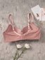 Plus Size Solid Underwire High Support Underwire Yksinkertainen Bra·Dusty Pink·90C hinta ja tiedot | Naisten aluspaidat | hobbyhall.fi