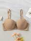 Plus Size Solid Underwire High Support Underwire Yksinkertainen Bra·Mocha Ruskea·100D hinta ja tiedot | Naisten aluspaidat | hobbyhall.fi