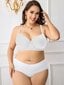 Plus Size Solid Underwire High Support Underwire Simple Bra·White·100C hinta ja tiedot | Naisten aluspaidat | hobbyhall.fi