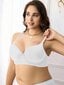 Plus Size Solid Underwire High Support Underwire Simple Bra·White·100C hinta ja tiedot | Naisten aluspaidat | hobbyhall.fi