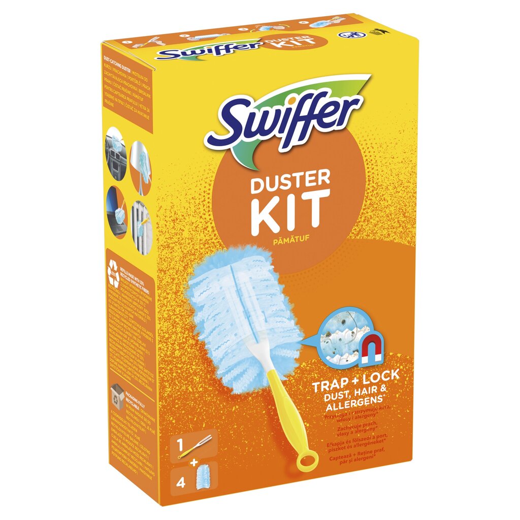 Swiffer Duster Starert Kit mini + 4 kpl ylimääräistä hinta ja tiedot | Siivoustarvikkeet | hobbyhall.fi