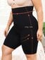 Plus High Waist Control Shapewear Shortsit · Musta · 4XL hinta ja tiedot | Naisten aluspaidat | hobbyhall.fi