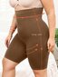 Plus High Waist Control Shapewear Shortsit · Kahvinruskea · 4XL hinta ja tiedot | Naisten aluspaidat | hobbyhall.fi