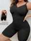 Plus Size Solid Shapewear Ultra Kevyt Joustava Bodysuit·Musta·2XL hinta ja tiedot | Naisten aluspaidat | hobbyhall.fi