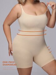 Plus Size Naisten saumaton Control Bodysuit Shapewear·Aprikoosi·1XL hinta ja tiedot | Naisten aluspaidat | hobbyhall.fi