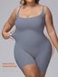 Plus Size Naisten saumaton Control Bodysuit Shapewear·Dusty Blue·1XL hinta ja tiedot | Naisten aluspaidat | hobbyhall.fi