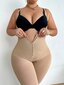 Plus-koon naisten 3/4-jalkainen Body Shaper Bodysuit·Aprikoosi·1XL hinta ja tiedot | Naisten aluspaidat | hobbyhall.fi