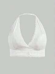 Plus-koon naisten pitsiriimu Bralette·White·2XL hinta ja tiedot | Naisten aluspaidat | hobbyhall.fi