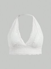 Plus-koon naisten pitsiriimu Bralette·White·2XL hinta ja tiedot | Naisten aluspaidat | hobbyhall.fi