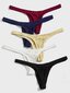 Miesten 5kpl Solid Jockstrap·Multicolor·S hinta ja tiedot | Miesten alushousut | hobbyhall.fi