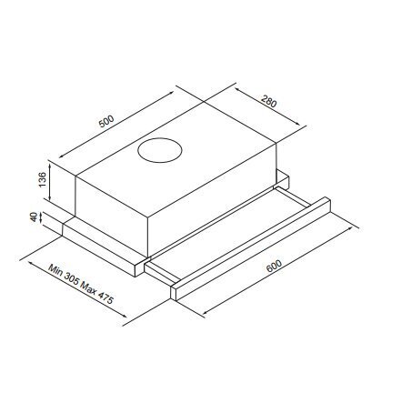 BHD 1151 IX BGL 60 Berk hinta ja tiedot | Liesituulettimet | hobbyhall.fi