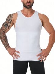 Miesten Solid Shapewear -tankkitoppi·Valkoinen·XXL hinta ja tiedot | Miesten T-paidat | hobbyhall.fi