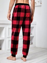 Miesten Buffalo Plaid Print Kiristysnyöri vyötäröllä Pyjama housut · Monivärinen · M hinta ja tiedot | Miesten kylpytakit ja pyjamat | hobbyhall.fi