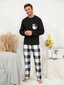 Miesten Buffalo Plaid Print PJ Set·Multicolor·M hinta ja tiedot | Miesten kylpytakit ja pyjamat | hobbyhall.fi