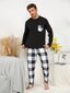 Miesten Buffalo Plaid Print PJ Set·Multicolor·M hinta ja tiedot | Miesten kylpytakit ja pyjamat | hobbyhall.fi