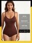 1-osainen saumaton Body Shaper Shaper Shapewear Control, Push Up, Plus koko, Synnytyksen jälkeinen palautuminen · Kahvinruskea·XXL hinta ja tiedot | Naamiaisasut | hobbyhall.fi