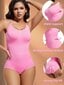 1-osainen saumaton Body Shaper Shaper Shapewear Controlilla, Push Up, Plus Size, Synnytyksen jälkeinen palautus·Pink·M hinta ja tiedot | Naamiaisasut | hobbyhall.fi