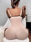 Pitsireunus vetoketjullinen Edessä Shapewear Bodysuit·Aprikoosi·XXL hinta ja tiedot | Naamiaisasut | hobbyhall.fi