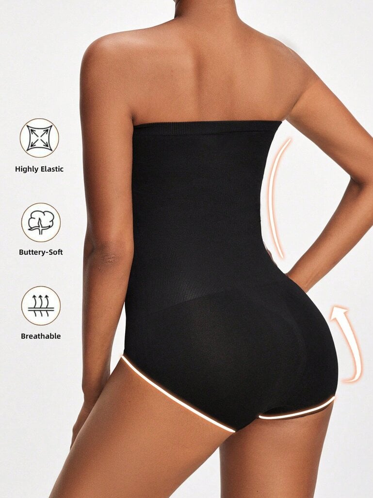 Seamless Shapewear Bandeau Bodysuit·musta·M hinta ja tiedot | Naamiaisasut | hobbyhall.fi